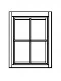 Okno 70/90 cm, Linde, sklo 3 mm, pravé
