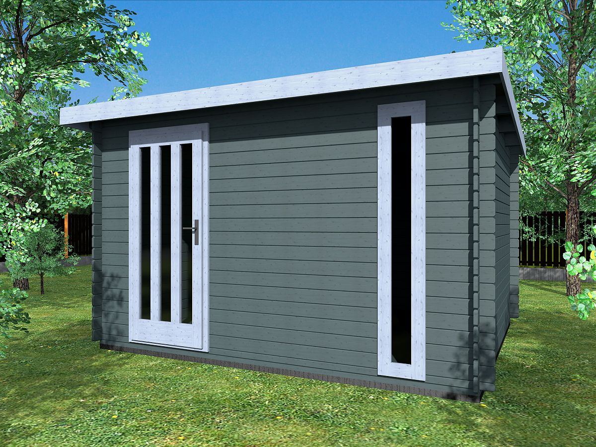 Moderní dřevěné domky - Evald 400x300 33 mm